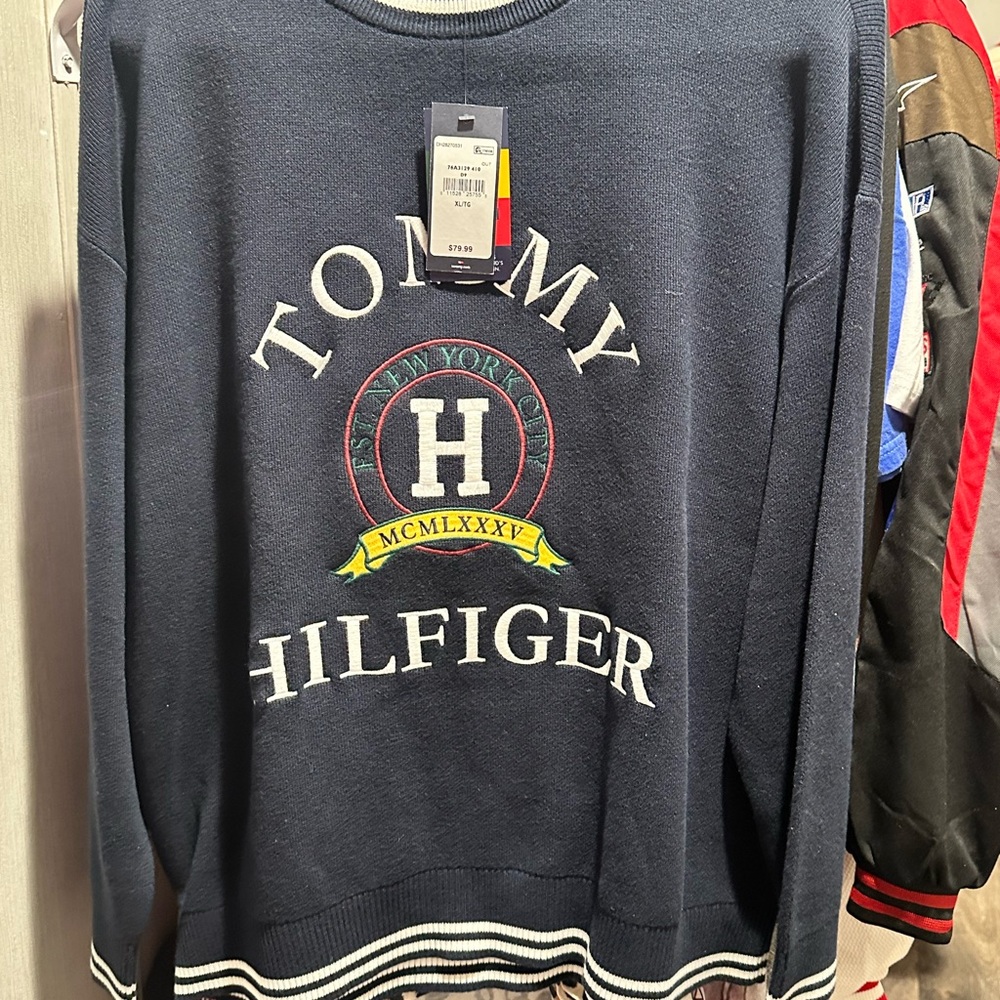 Tommy Hilfiger Dark Blue Crewneck Sweater